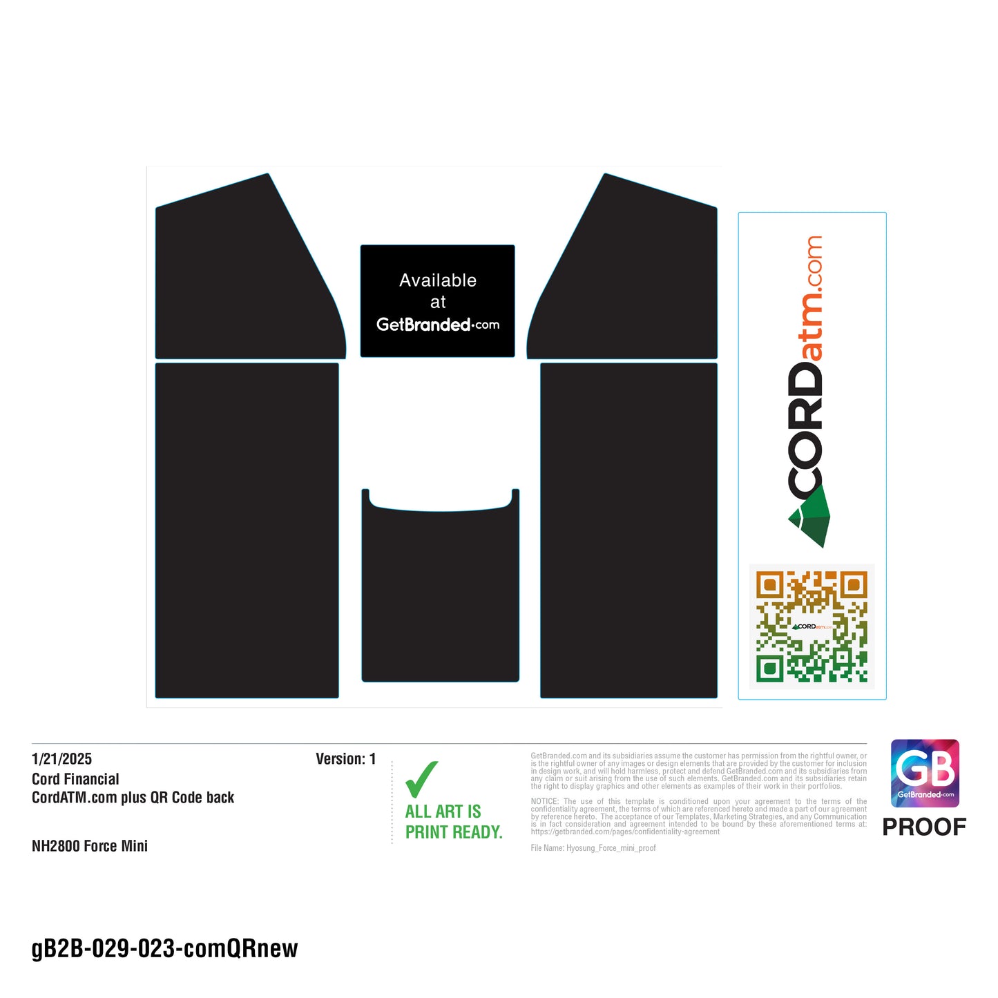 CordATM.com plus QR Code Force Mini Wraps