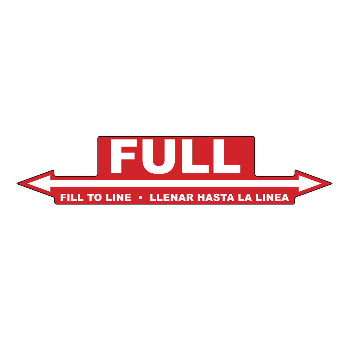 Fill to Line Decal - 9"x2"