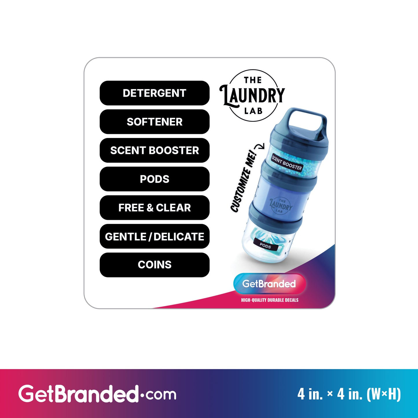 The Laundry Lab Decal sheet