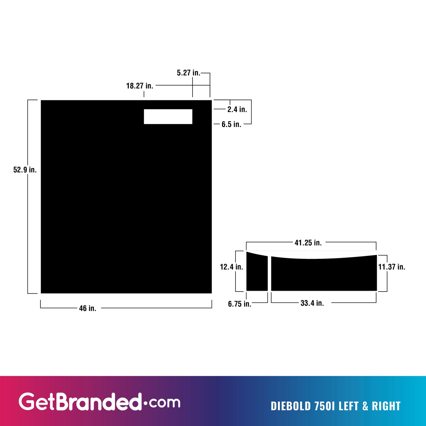Diebold 750I Left & Right Wrap Template.