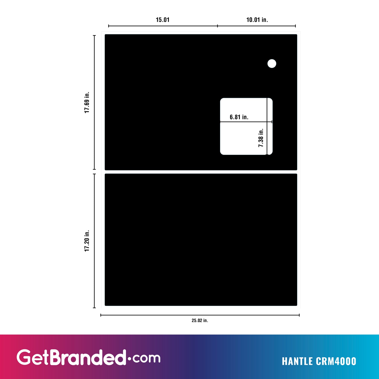 Hantle CRM 4000 SharkSkin® front panel