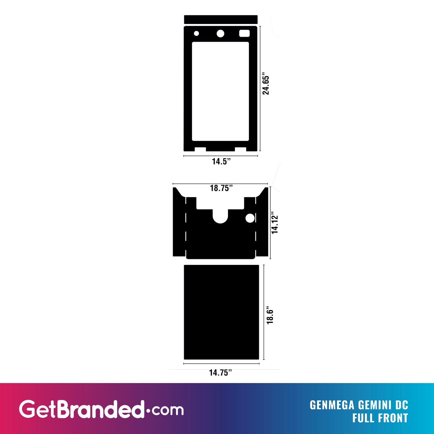 Genmega SharkSkin® Front Panel (CAN)