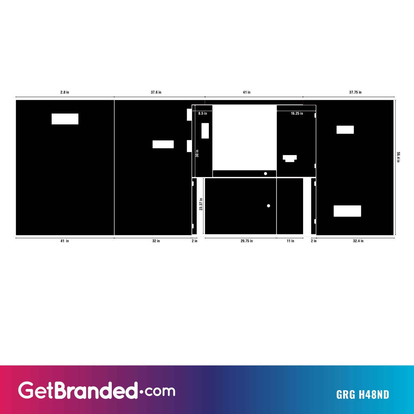 GRG H48ND ATM Wrap Template.