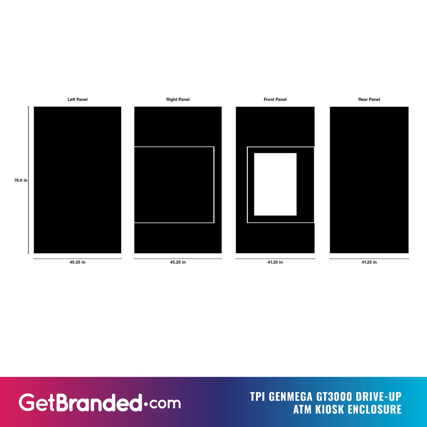 TPI Genmega GT3000 Drive-Up ATM Kiosk Enclosure Wrap