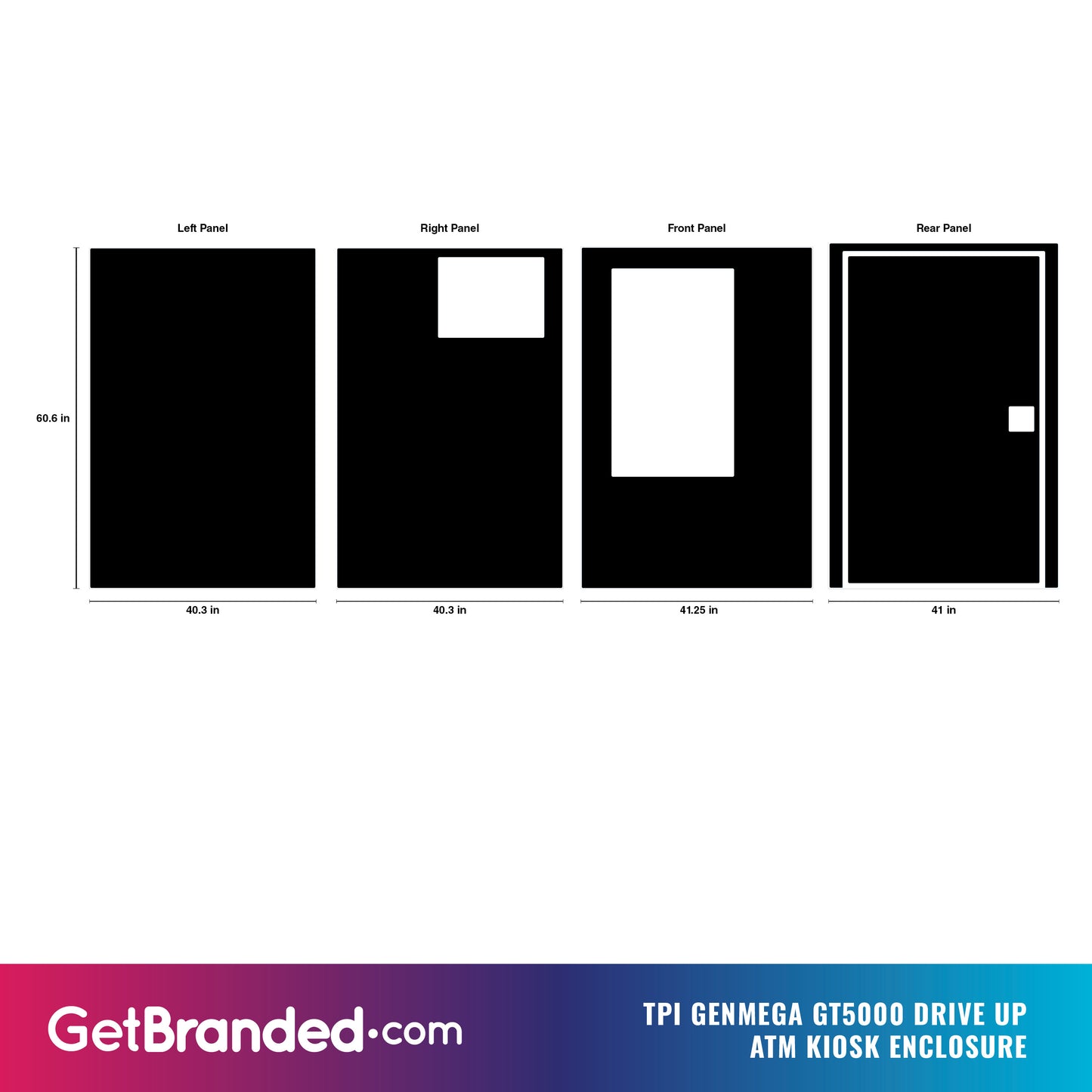 TPI Genmega GT5000 Drive-Up ATM Kiosk Enclosure Wrap