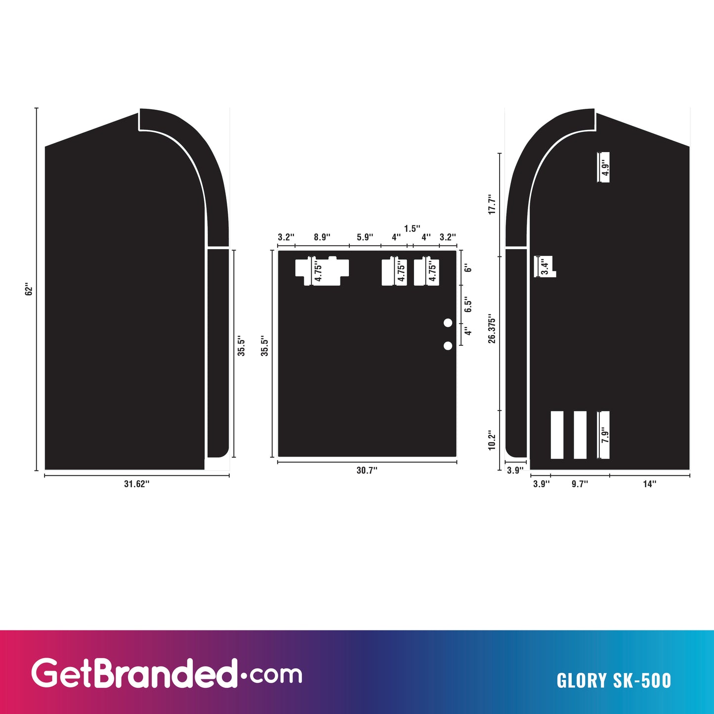 Glory SK-500 Casino Redemption Kiosk Template.