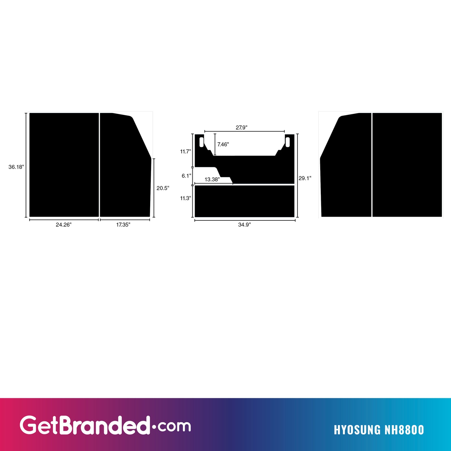 Hyosung NH8800 ATM Wrap Template.