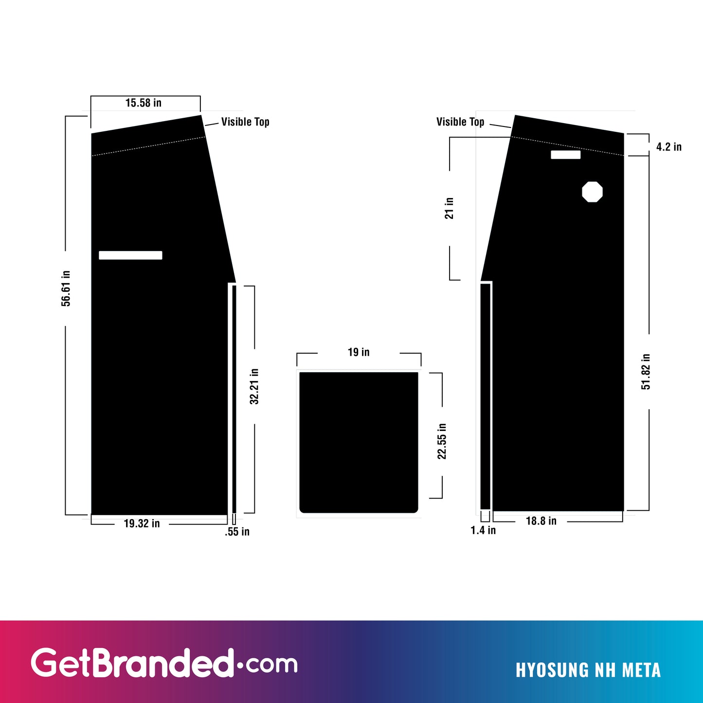 Hyosung MetaKiosk Wrap (mx9700) Template.