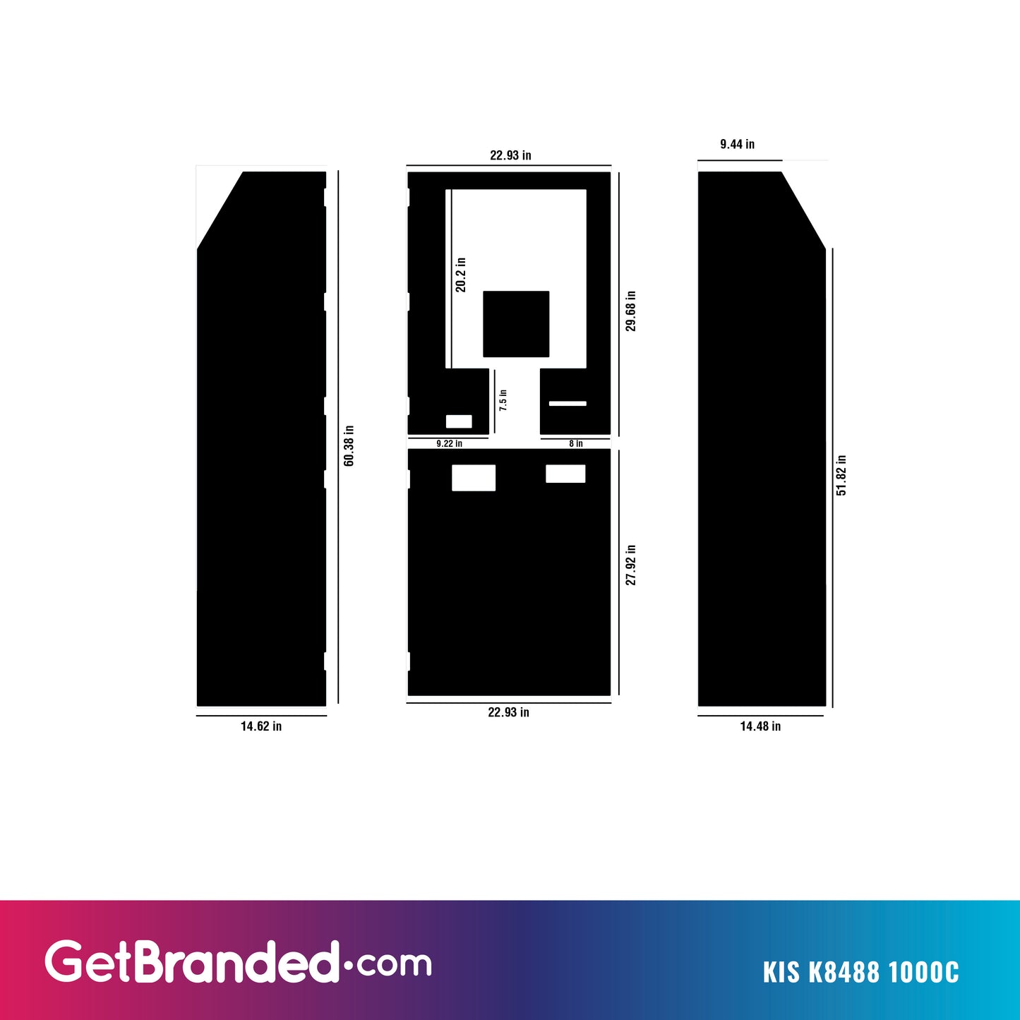 KIS K8488 Kiosk Wrap - 1000C Template.