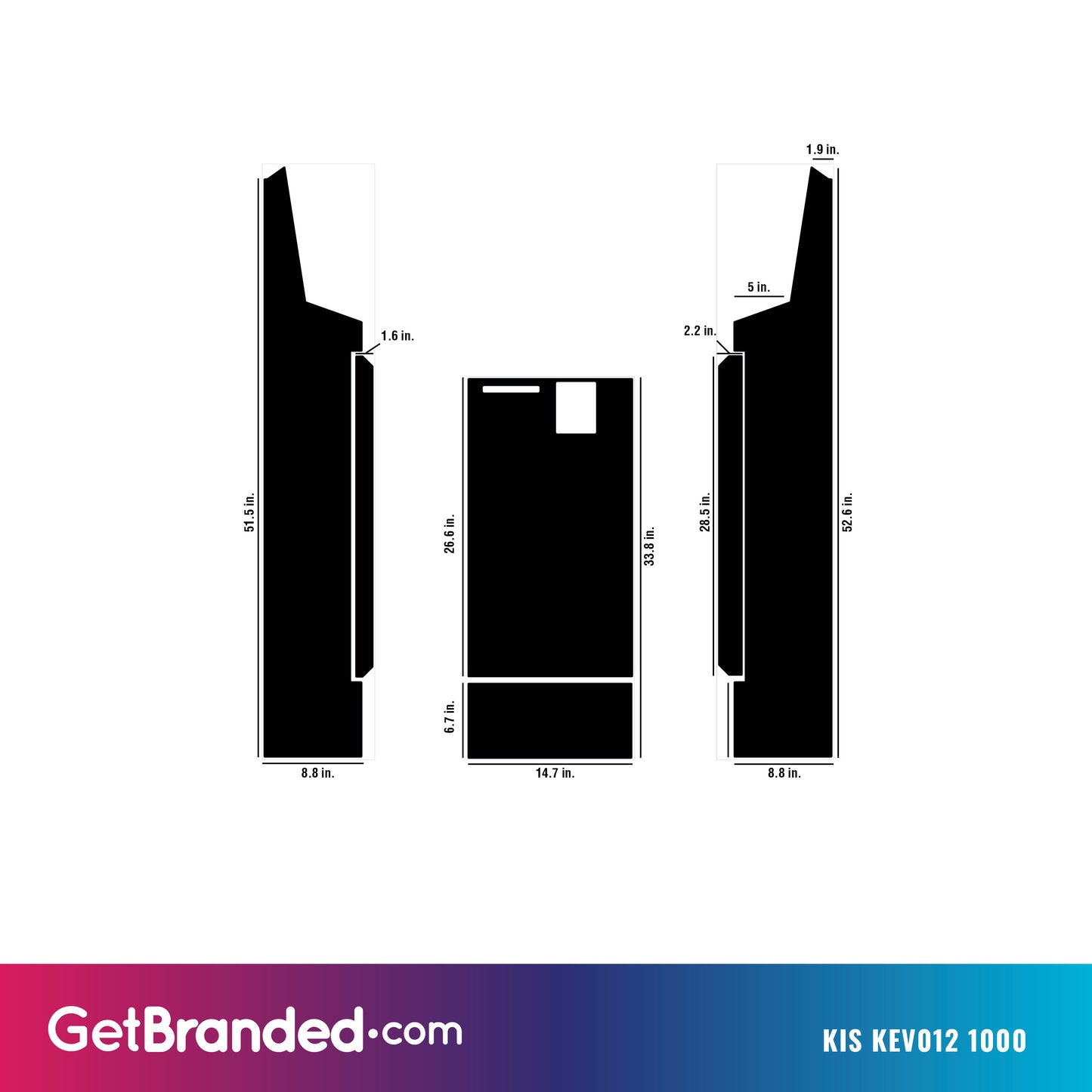 KIS KEV012 1000 Kiosk Wrap Template.