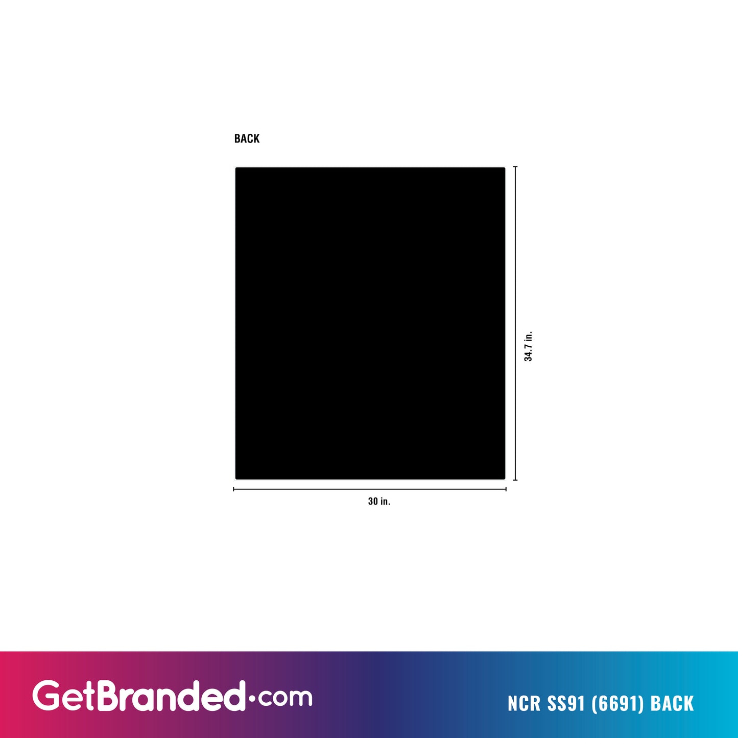 NCR SS91 (6691) Back Template.