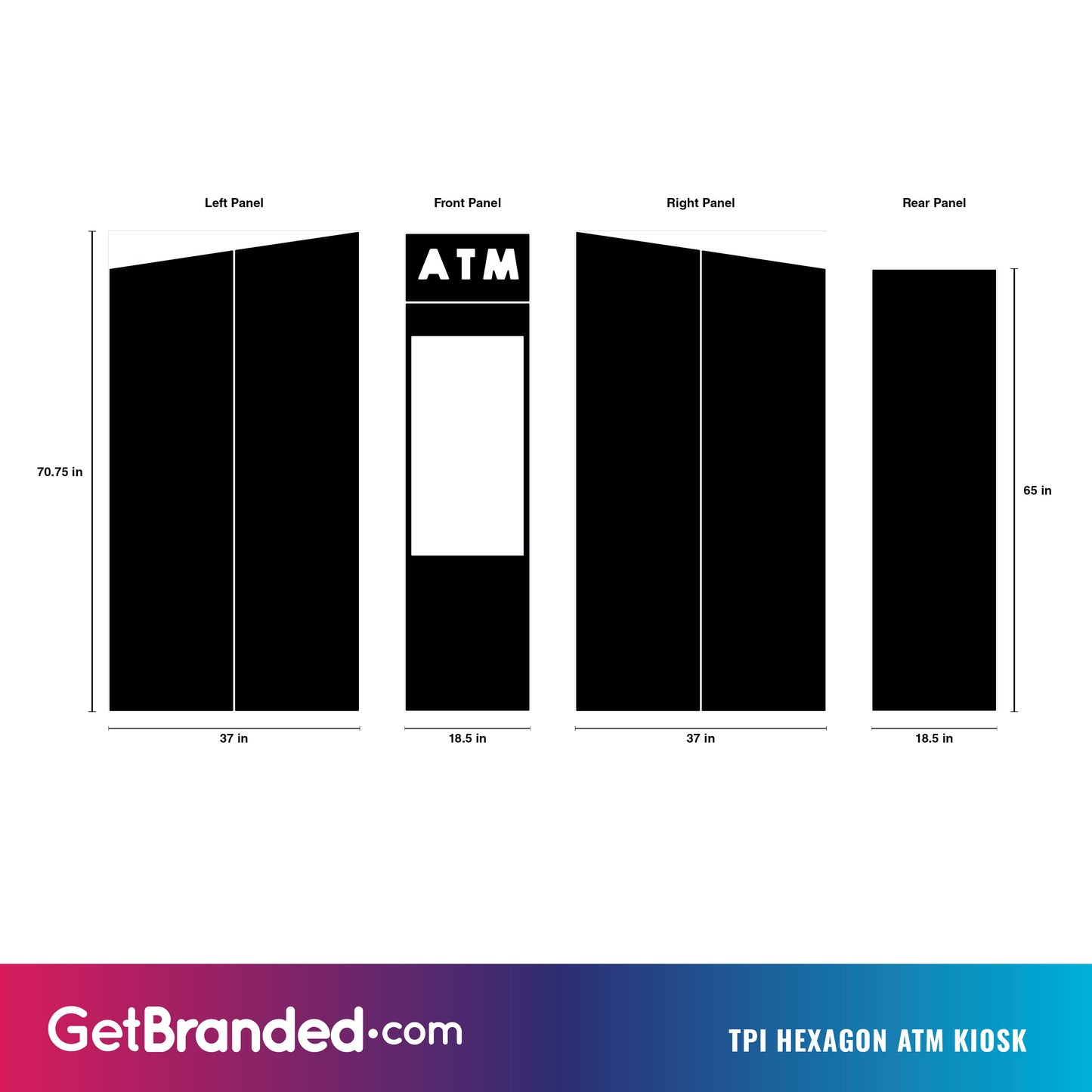 TPI Hexagon ATM Kiosk Enclosure Wrap