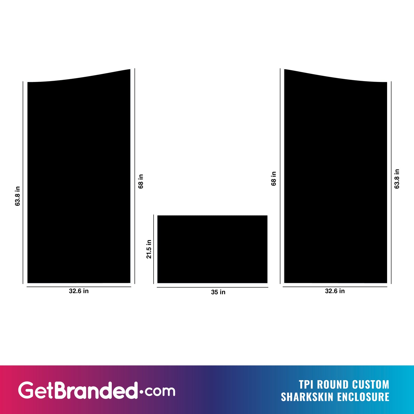TPI Round ATM Kiosk Enclosure Spot Graphics