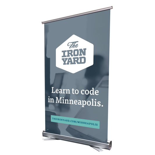 Table Top Retractable Banner Stand with Graphics - 31.5" x 51.5"