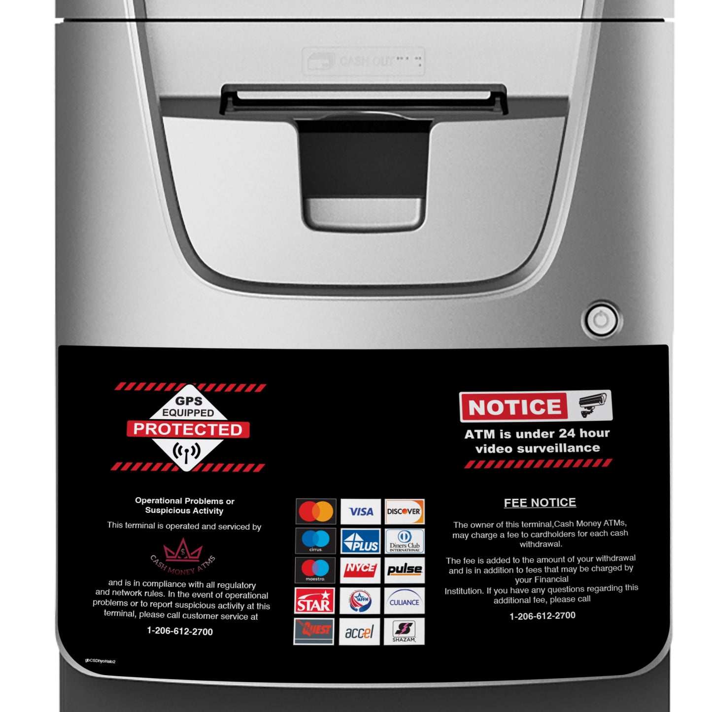 Hyosung Halo2 Dispenser Decal