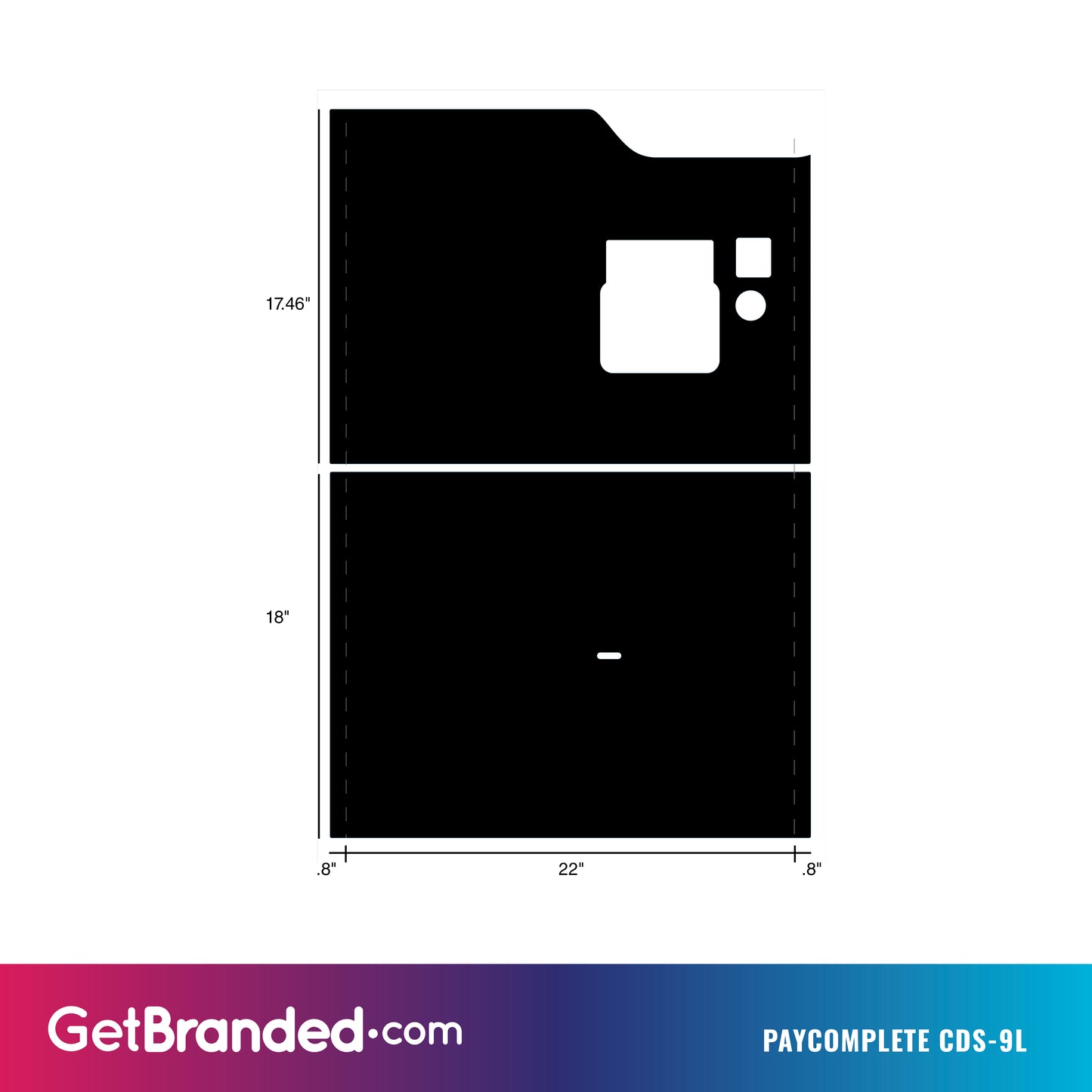 Paycomplete CDS-9L SharkSkin® front panel proof