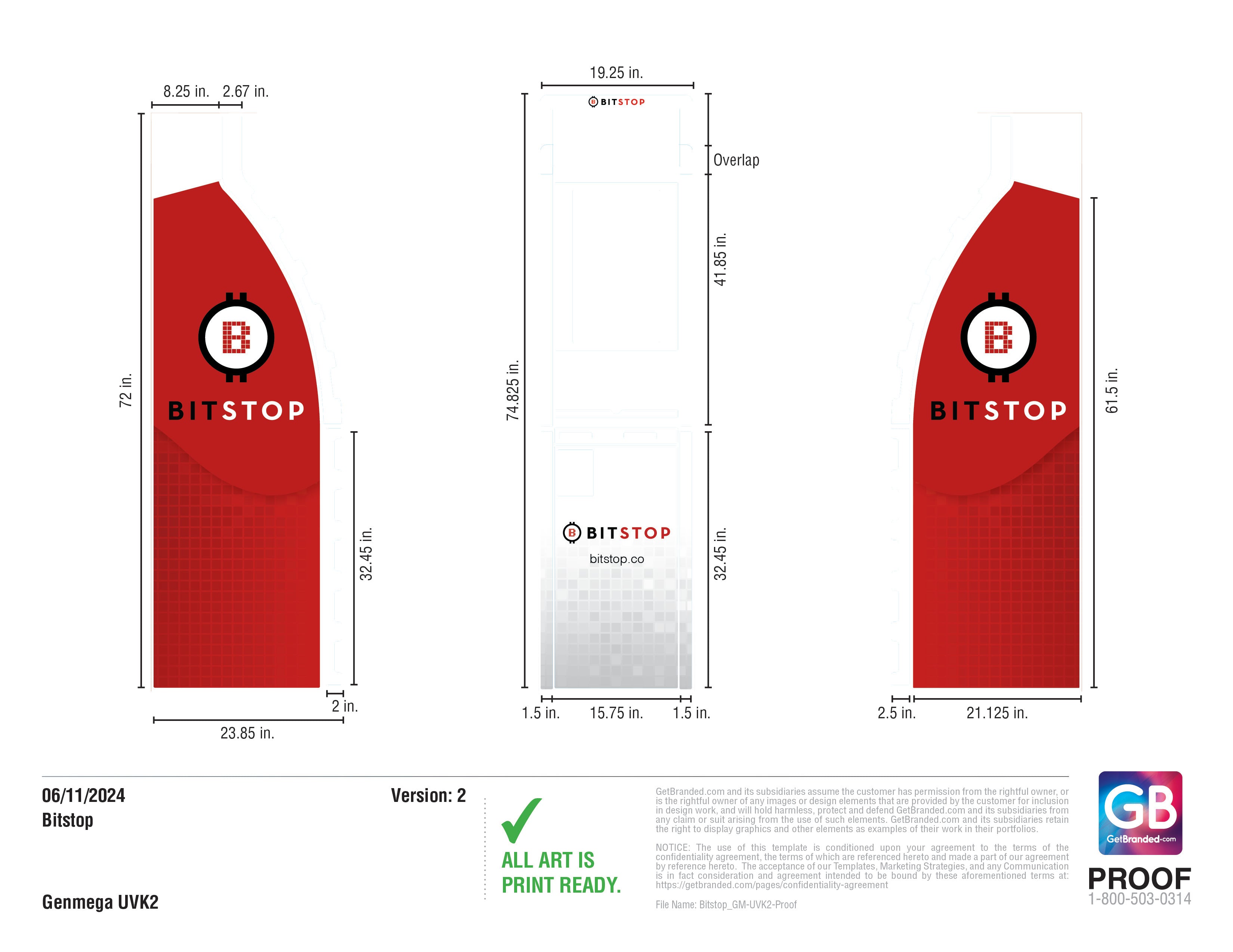 Bitstop Logo Bitstop Genmega Universal Kiosk 2 | GetBranded.com