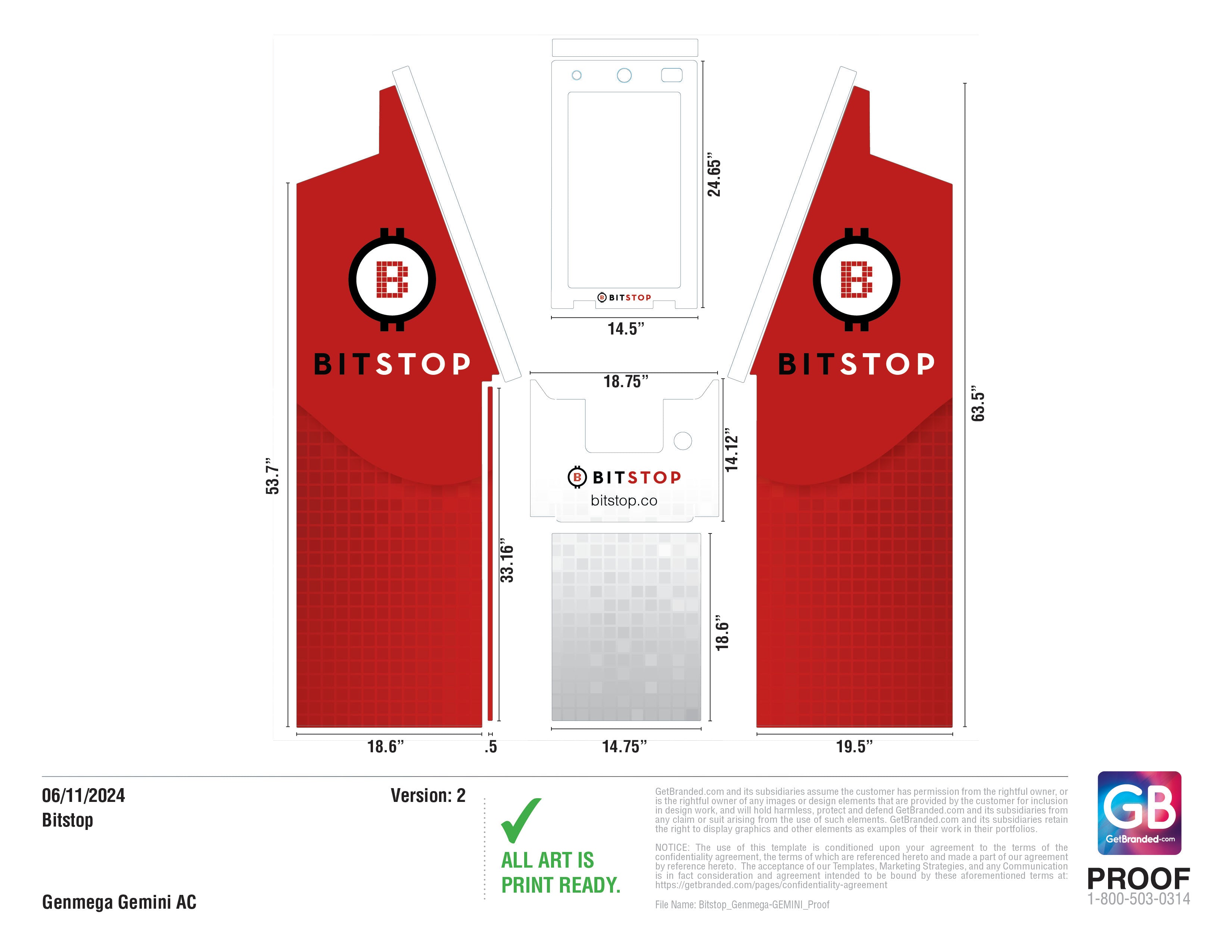 Bitstop Logo Bitstop Genmega Gemini AC – GetBranded.com