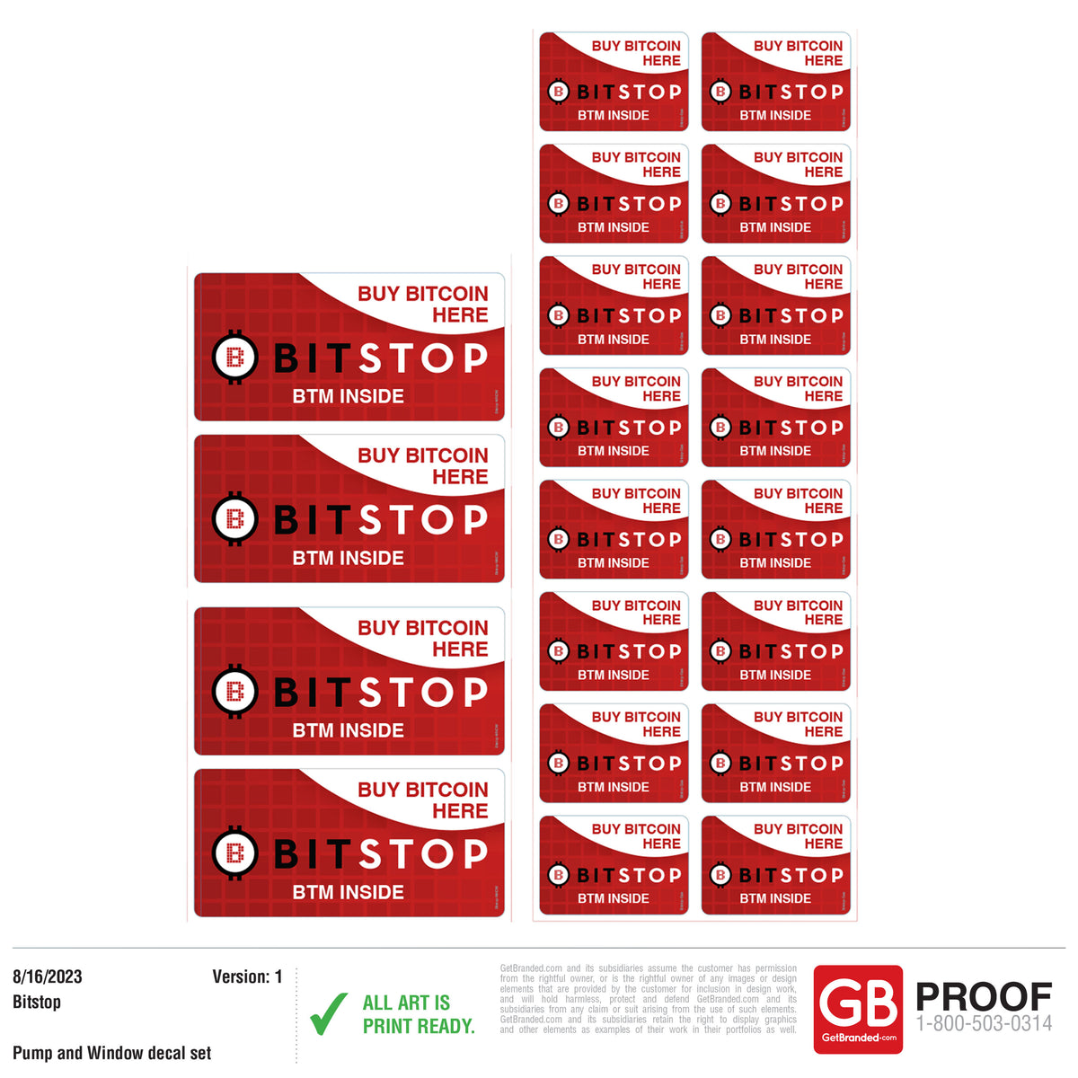 Bitstop Logo Bitstop Retail Marketing Set | GetBranded.com