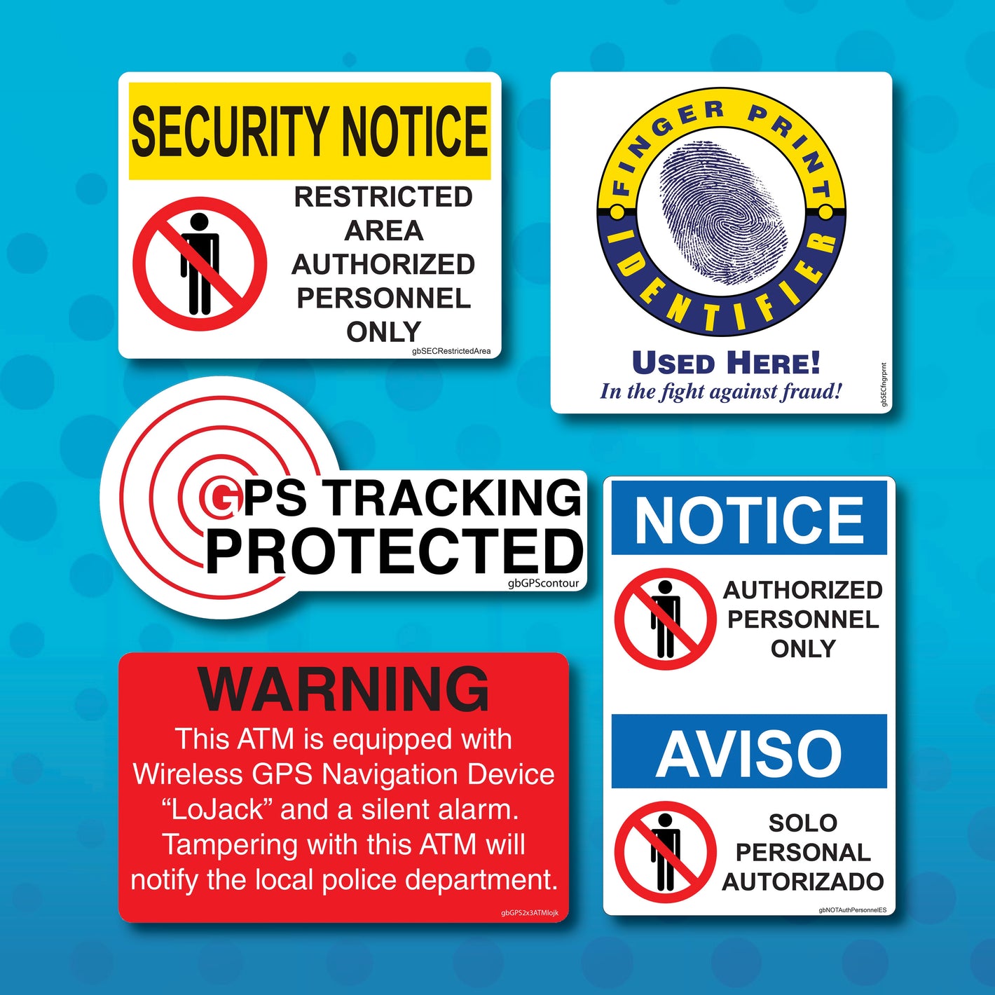 Let your customers know you care about security with decals.