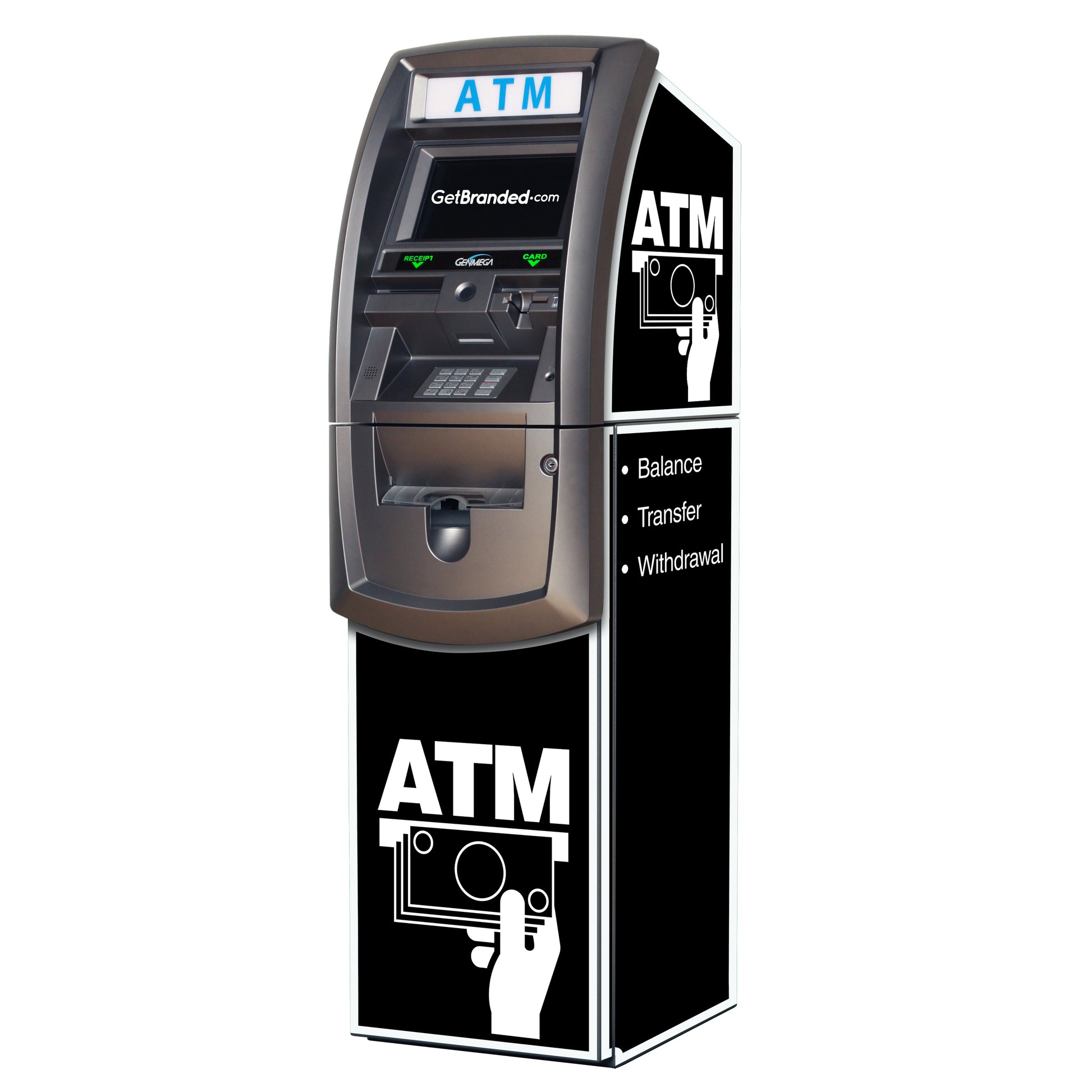 Black Generic ATM Wrap | GetBranded.com