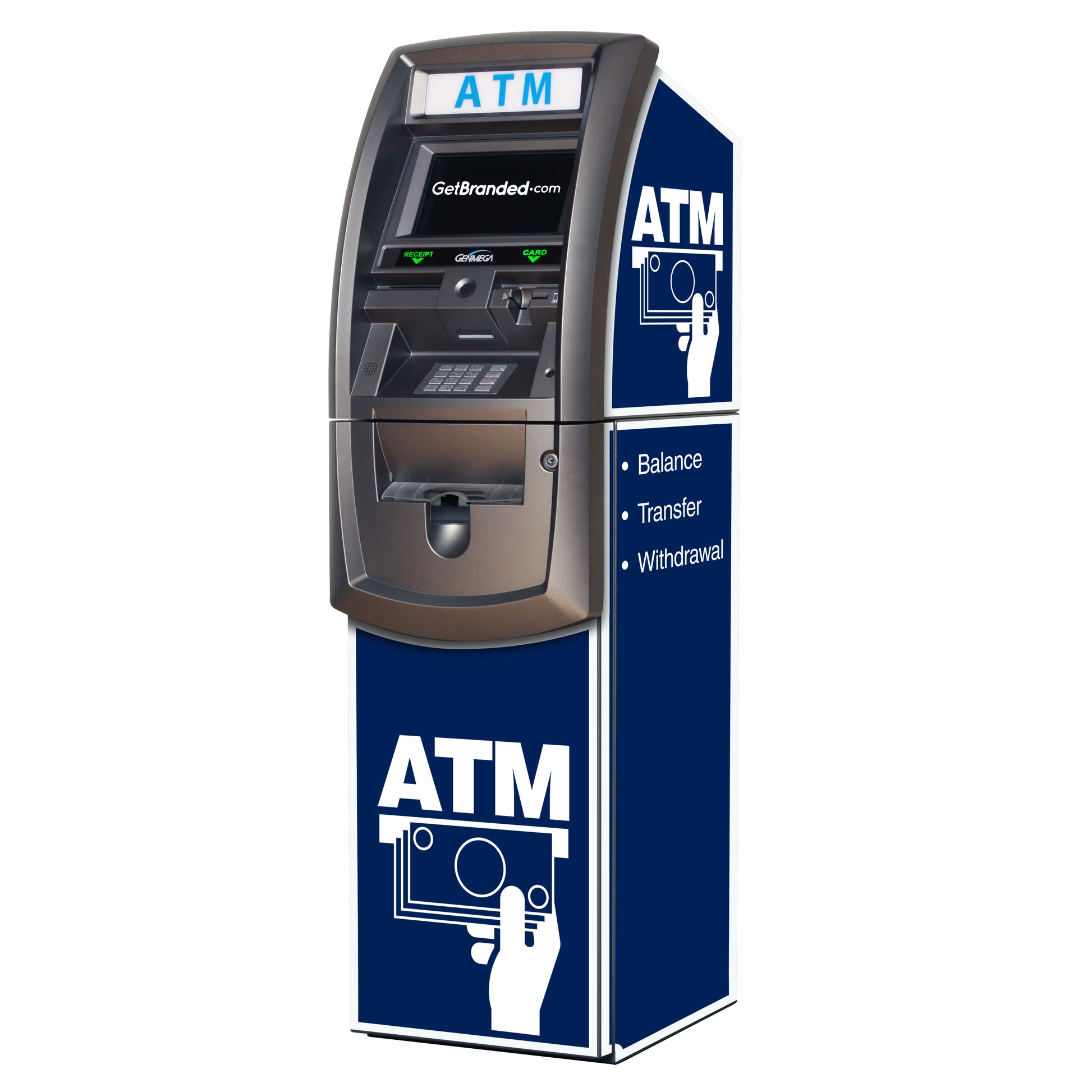 Blue Generic ATM Wrap | GetBranded.com