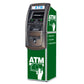 Generic ATM Wrap in Green shown on a Genmega 2500 ATM