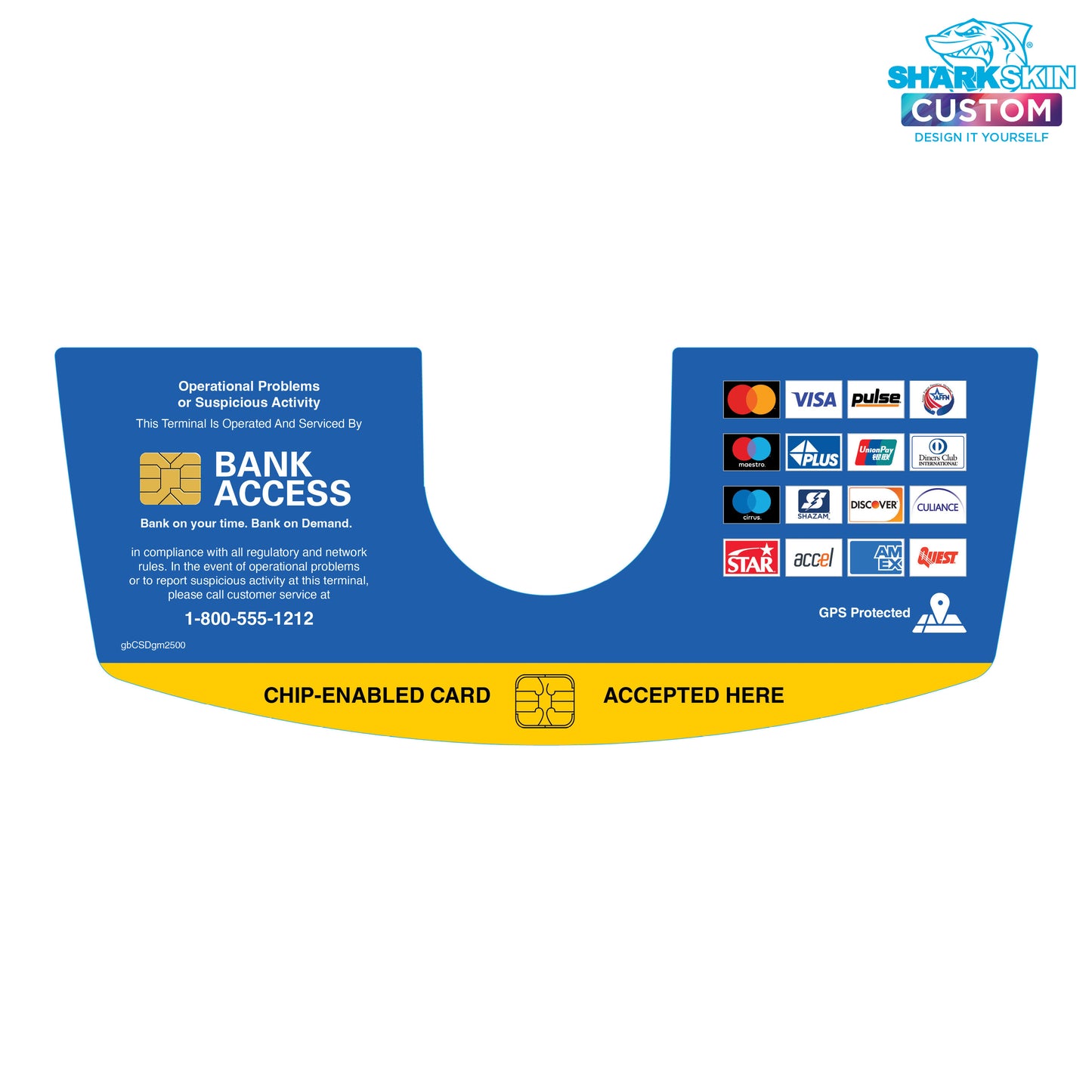 Genmega 2500 Dispenser Decal