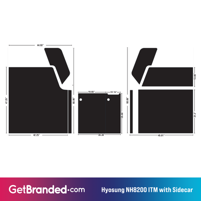 Hyosung NH8200 ITM with Sidecar ATM Wrap template.