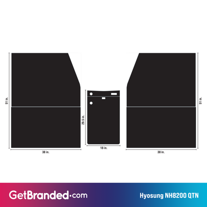 Hyosung NH8200 QTN ATM Wrap template.
