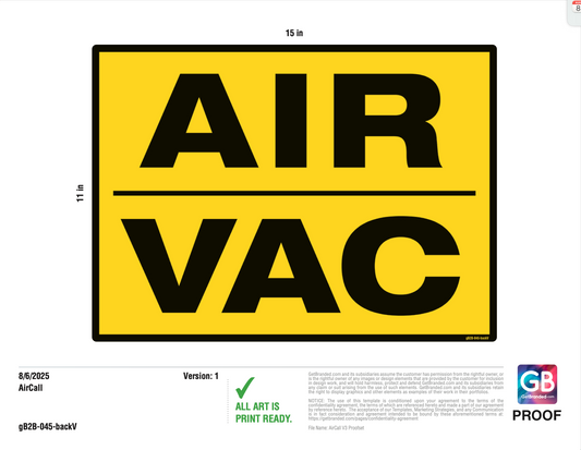 Air-Call gB2B-045-backV (Back of Vacuum)