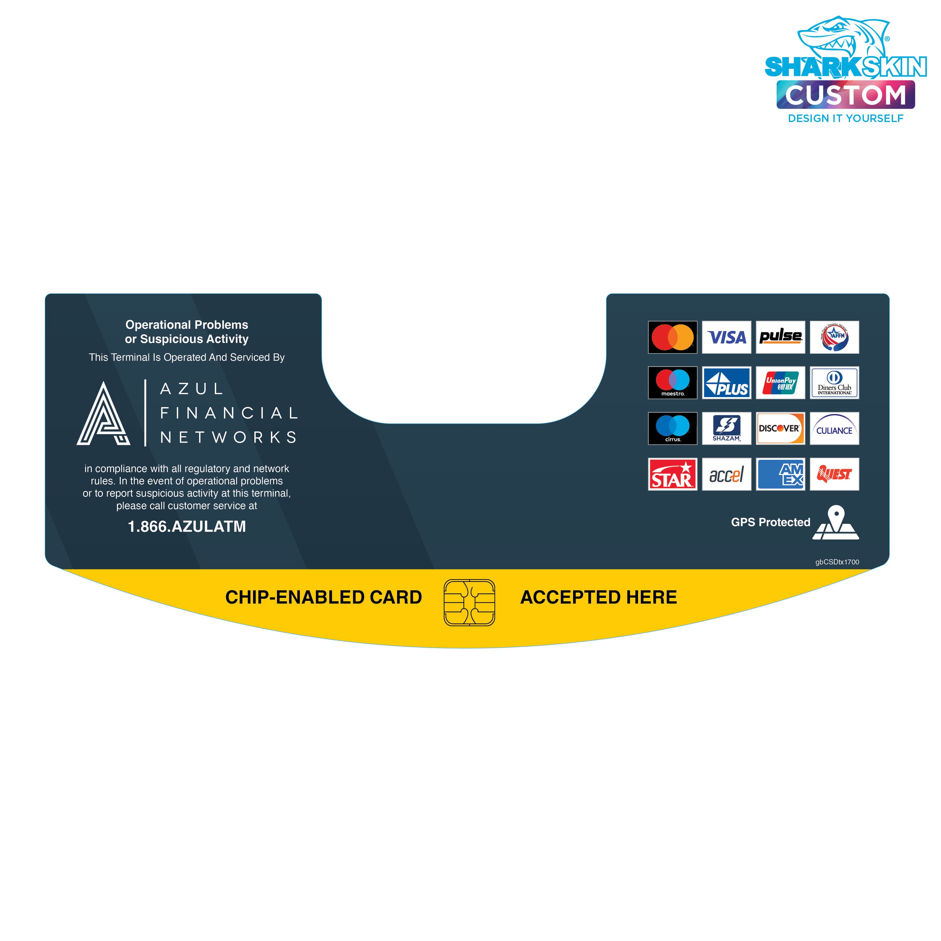 Tranax 1700 Dispenser Decal | GetBranded.com