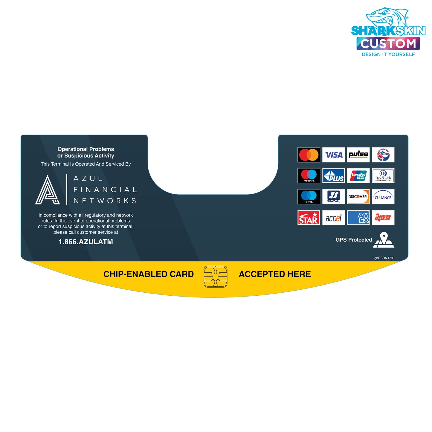 Tranax 1700 Dispenser Decal