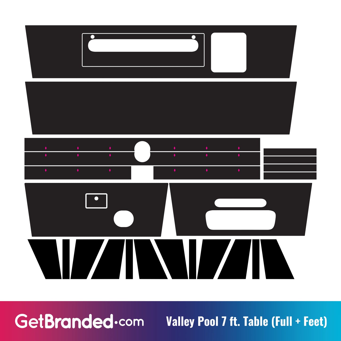 Valley Pool Table (7 ft.) Wrap