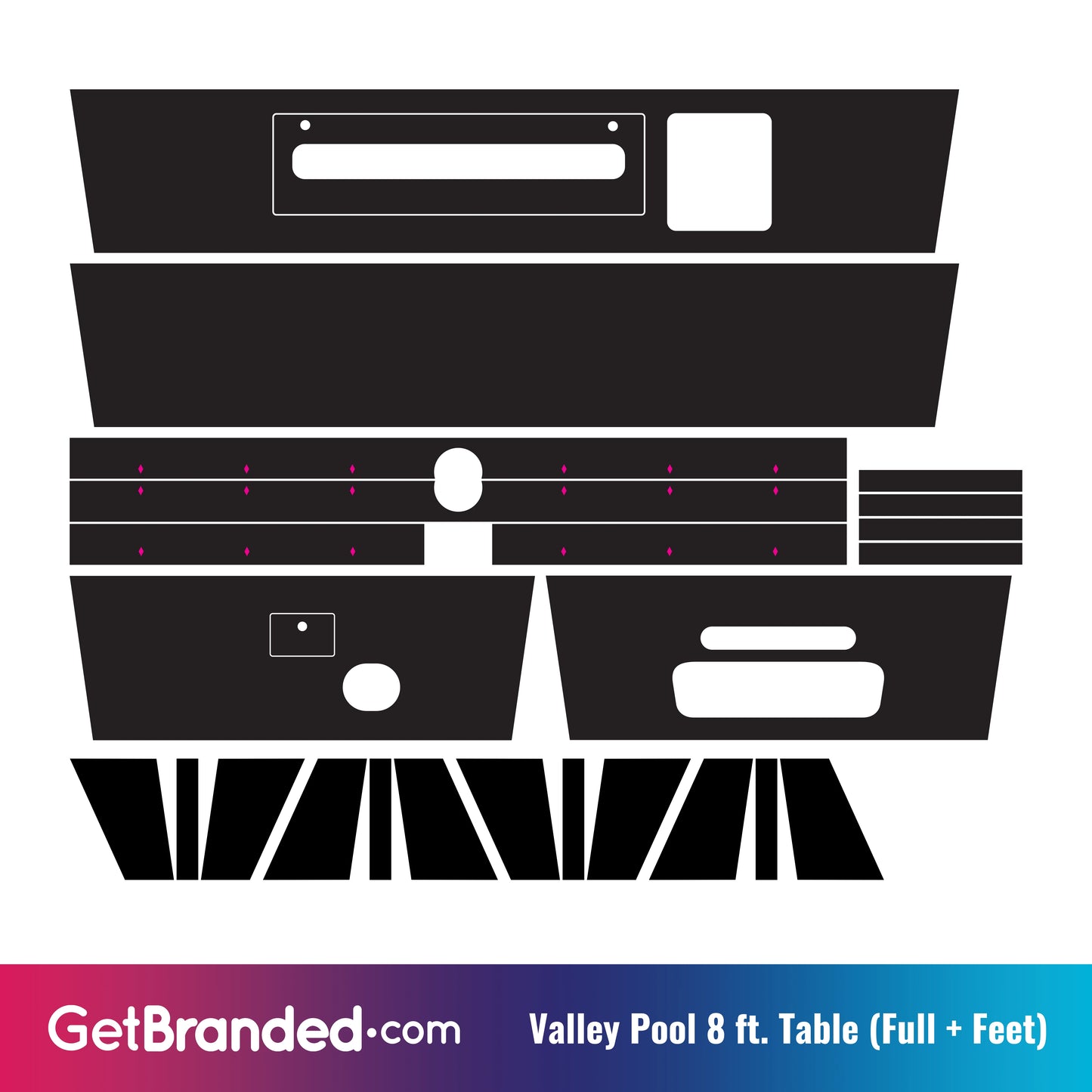 Valley Pool Table (8 ft.) Wrap