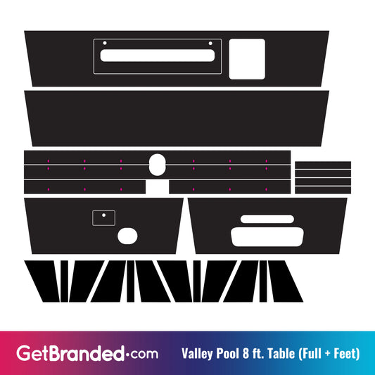 Valley Pool Table (8 ft.) Wrap