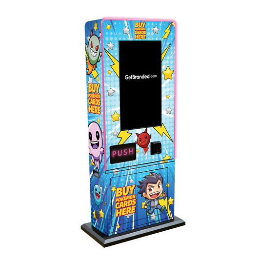 Trading Card Game VTM Slim Tower Vending Machine Wrap
