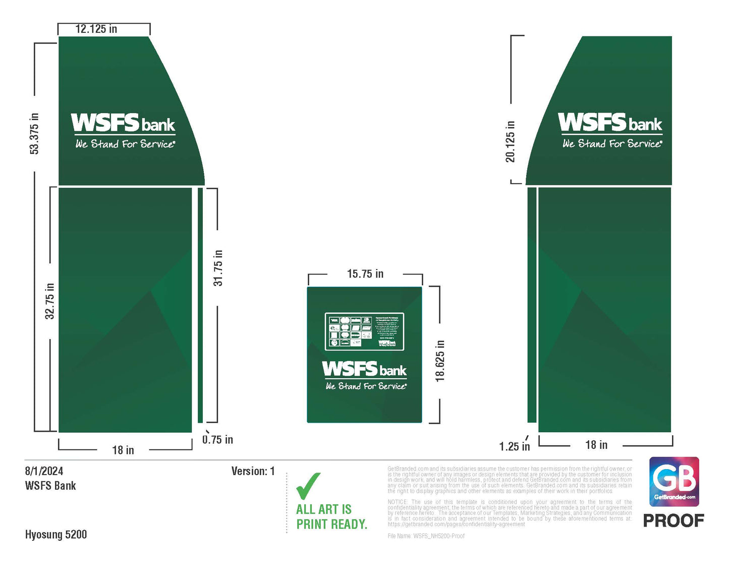 WSFS Bank Hyosung NH5200 ATM Wrap