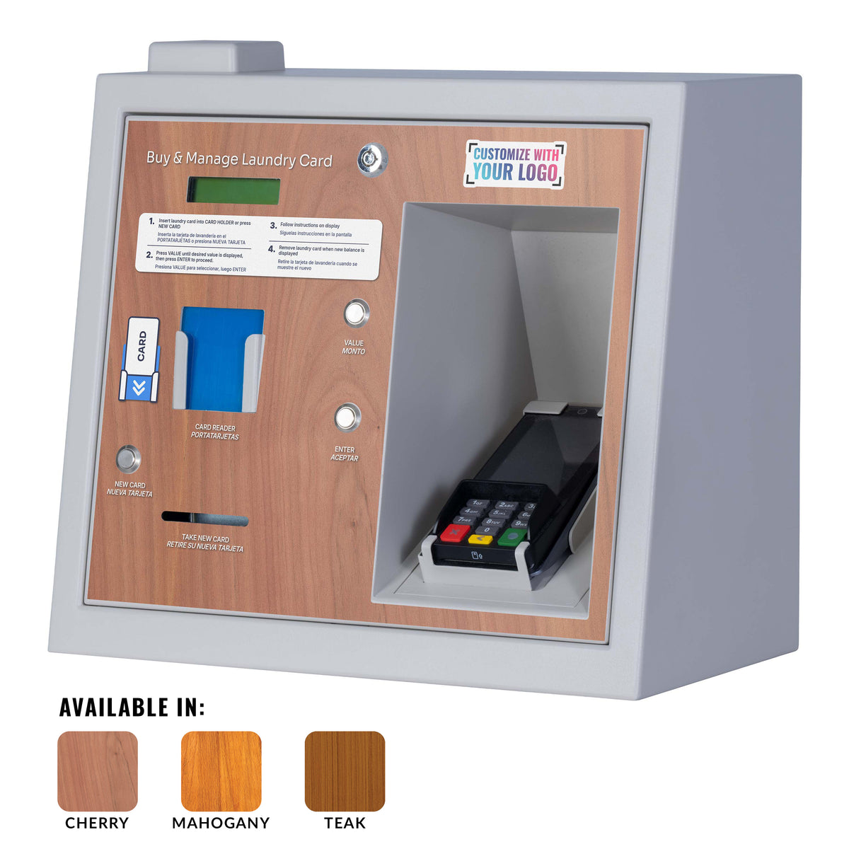 Woody™ Full Wrap for VAC02 Kiosk – Add Your Logo
