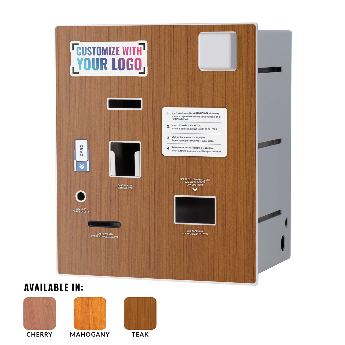 Woody™ Full Wrap for VAC04 Kiosk – Add Your Logo