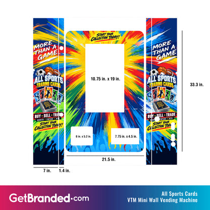 All Sports Cards VTM Mini Wall Vending Machine Wrap