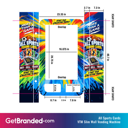 All Sports Cards VTM Slim Wall Vending Machine Wrap
