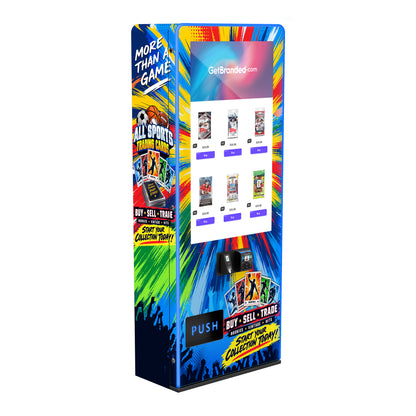 All Sports Cards VTM Slim Tower 2.0 (No Handles) Vending Machine Wrap