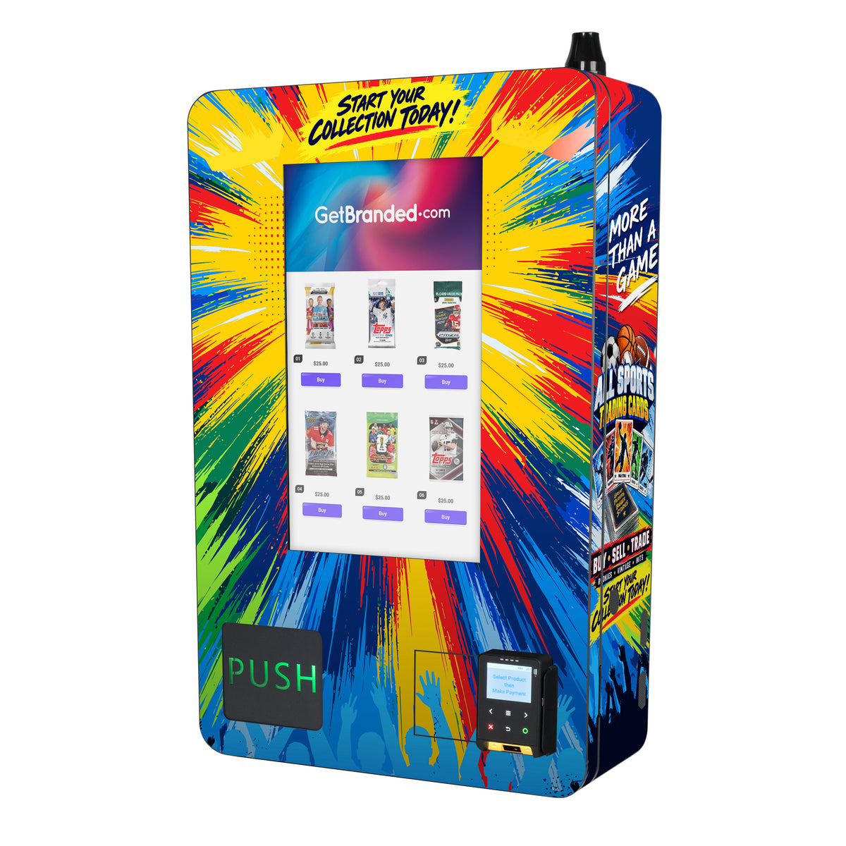 All Sports Cards VTM Mini Wall Vending Machine Wrap