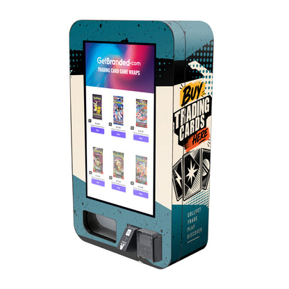 Buy Trading Cards Here VTM Slim Wall Vending Machine Wrap