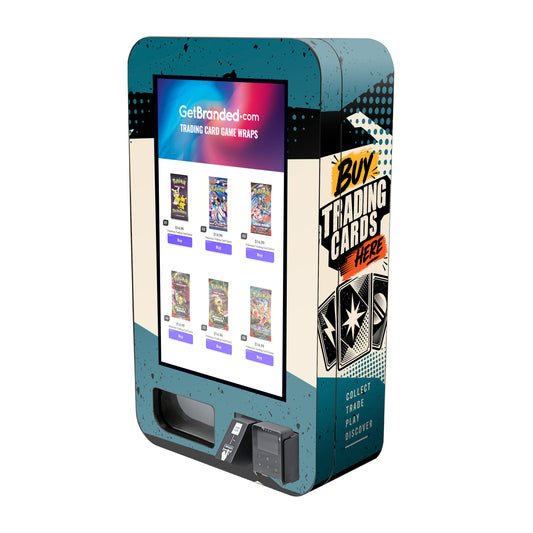 Buy Trading Cards Here VTM Slim Wall Vending Machine Wrap
