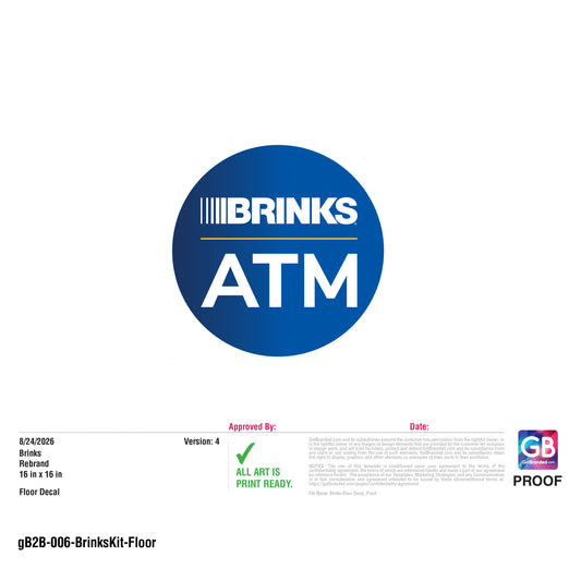 Brinks Floor Decal (1 Decal)