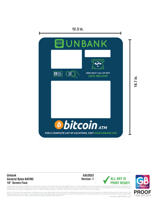 BATM2 10 inch Screen - Unbank