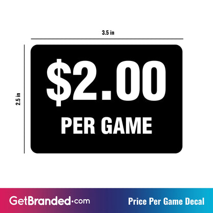 Cost per game - Customizable Decal