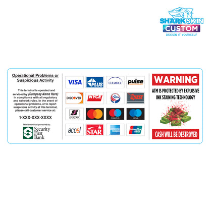 Security First Bank All-in-One Decal Option 1 - 10" x 4"
